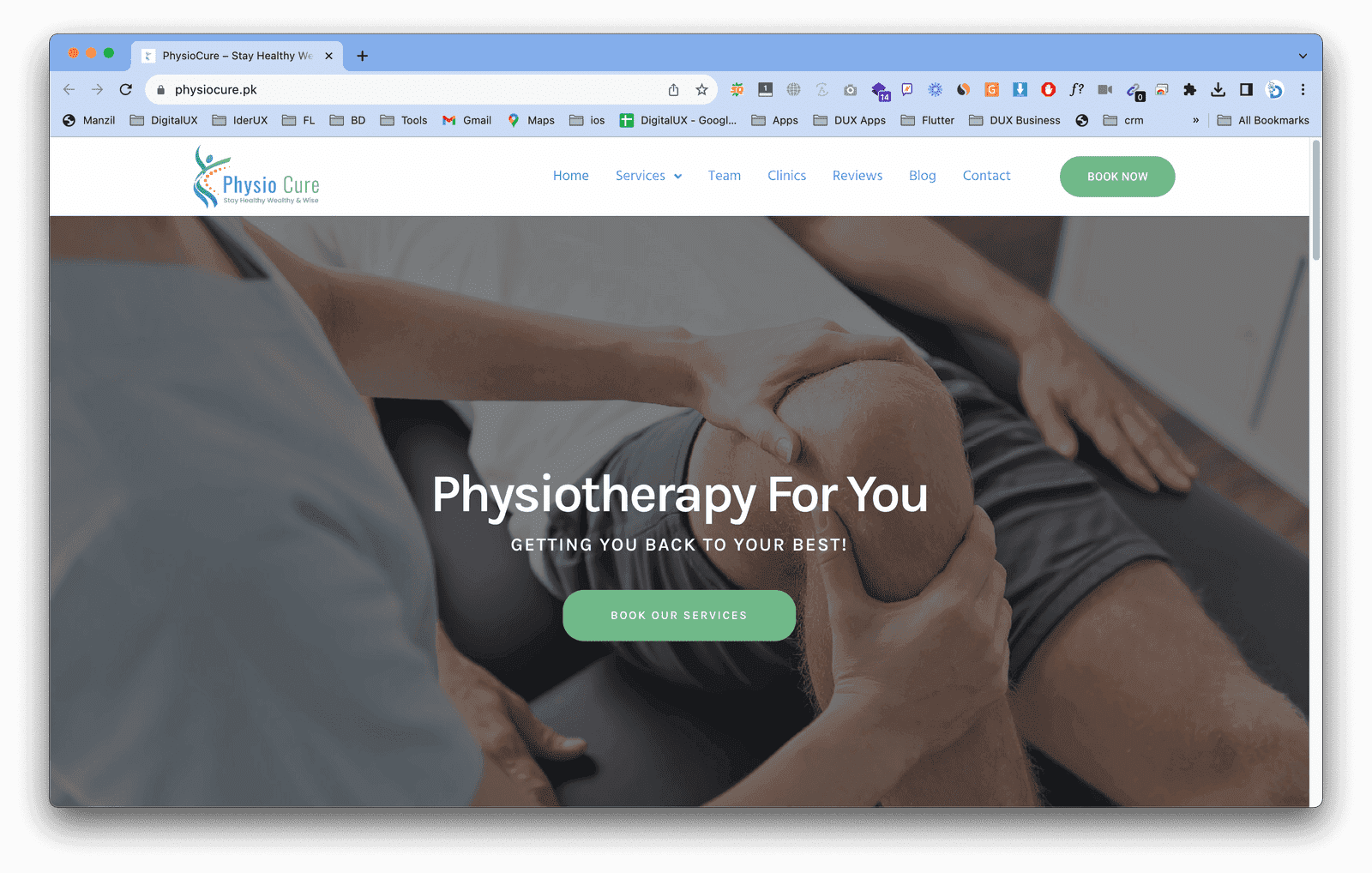 PhysioCure Website